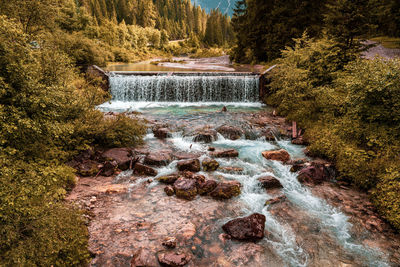 Sexten creek in the dolomites, fiscalina valley