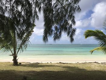 Scenic view of sea against sky