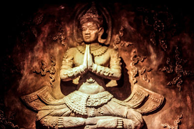 Close-up of buddha statue