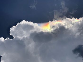 Low angle view of clouds in sky