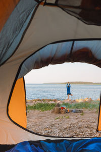 Tent at beach