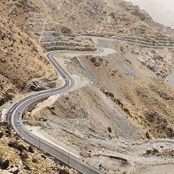 Road passing through landscape