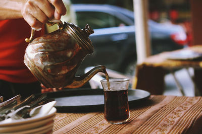 Close-up of food on table
