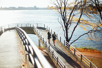 Pier on river