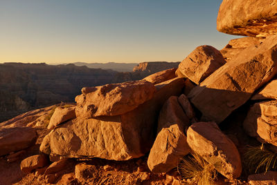 Close-up of stones at national park