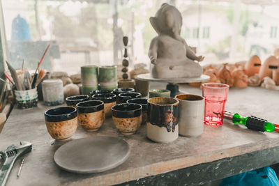 Close-up of food on table