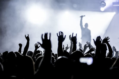 Crowd at music concert