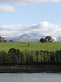 Scenic view of landscape against sky