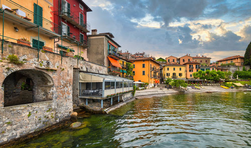 Buildings in water