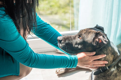 Woman with dog