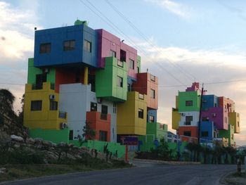Road against cloudy sky