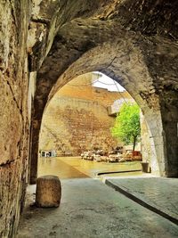 Archway of old building