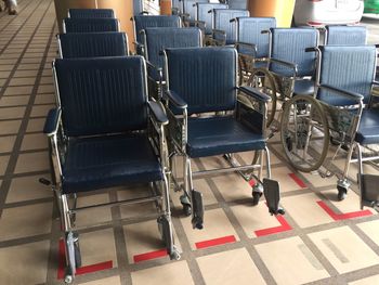 Empty seats in airport