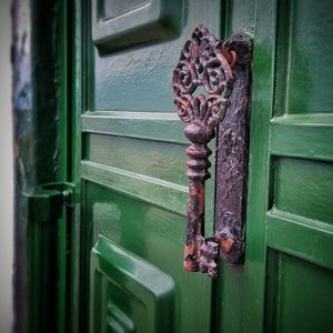 Close-up of door knocker