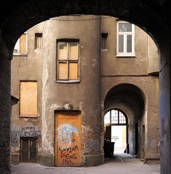 View of old building