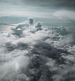 Aerial view of cloudscape