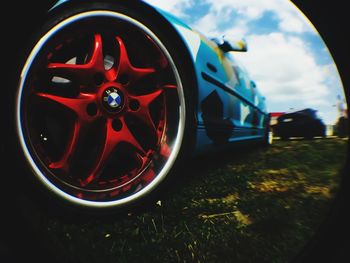 Close-up of vintage car