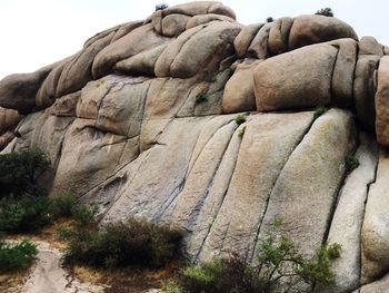 Scenic view of rock formations