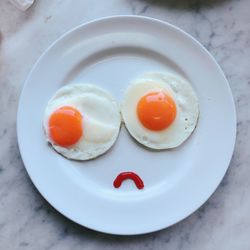 Close-up of breakfast served on table