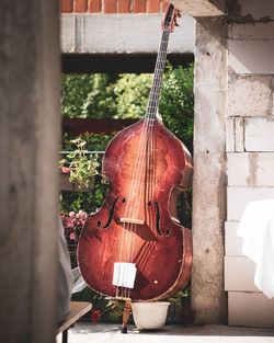 Close-up of musical instrument