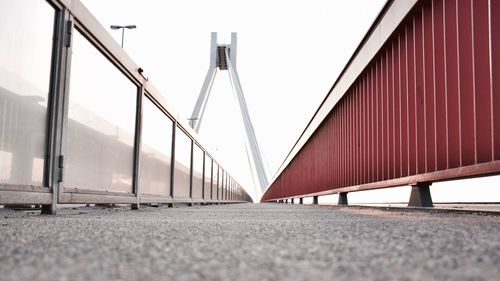 Low angle view of bridge against sky