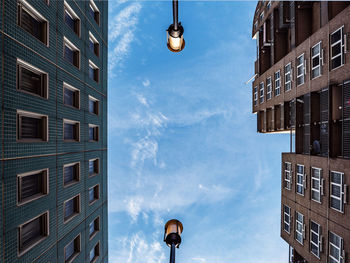 Low angle view of buildings against sky