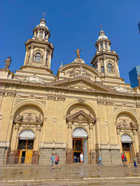 Low angle view of a building against sky