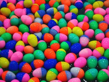 Full frame shot of colorful balls