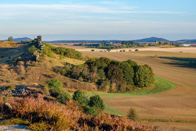 Scenic view of landscape against sky