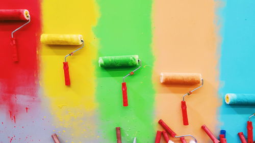 Close-up of graffiti on wall