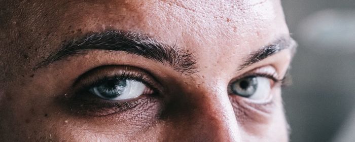 Close-up portrait of human eye