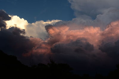 Low angle view of clouds in sky