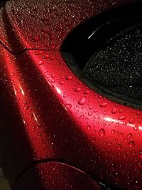 Full frame shot of wet glass