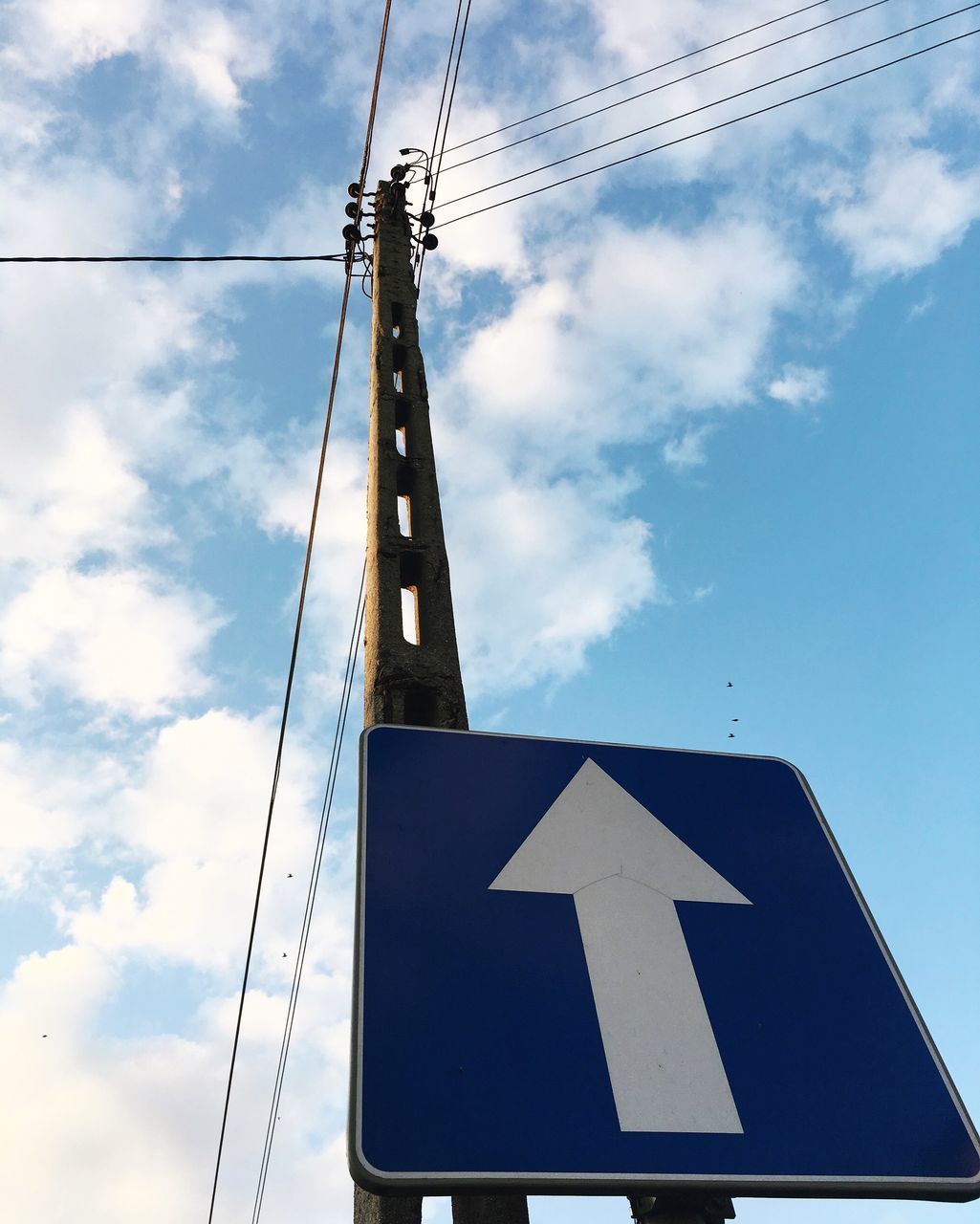 LOW ANGLE VIEW OF ROAD SIGNAL AGAINST SKY