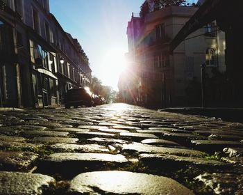 Street in city against sky