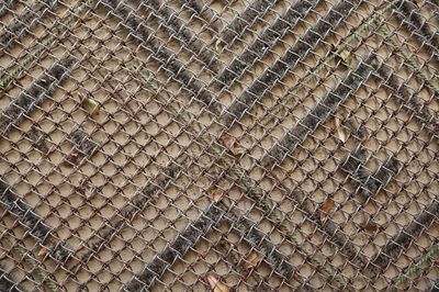 Full frame shot of metal fence