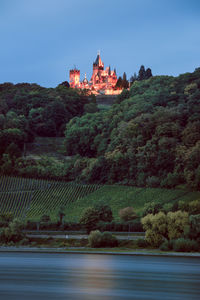 View of castle building against sky