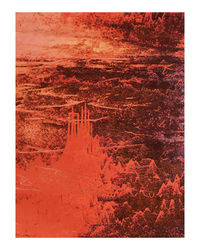 High angle view of trees on landscape