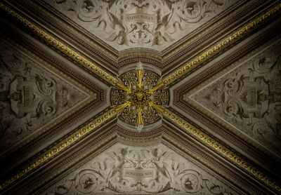 Low angle view of ceiling