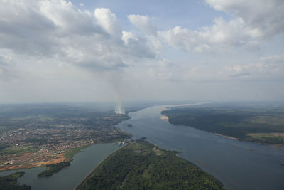 Aerial view of body of water - river - rivers. high quality photo