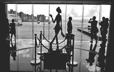 Close-up of woman against sky