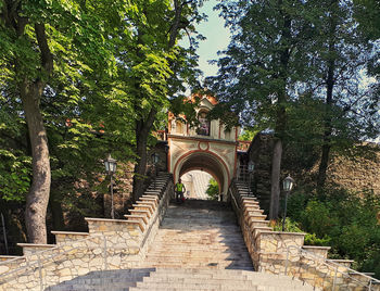 Low angle view of historical building