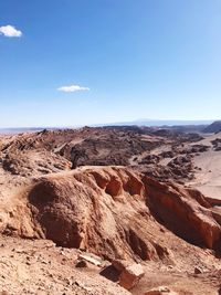 Scenic view of desert against sky