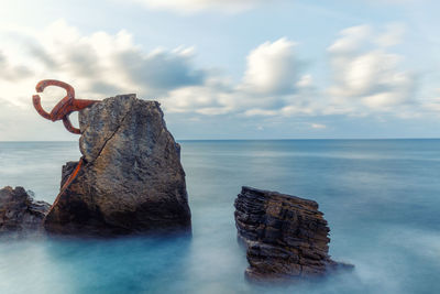 Scenic view of sea against sky