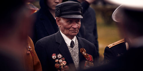 Portrait of people in temple