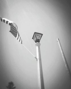 Low angle view of street light against clear sky