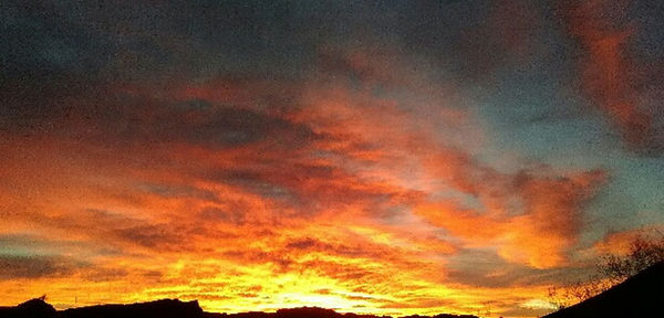 Low angle view of cloudy sky