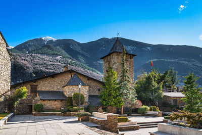 15th century stone government heritage building, casa de la vall, andorra la vella, pyrenees