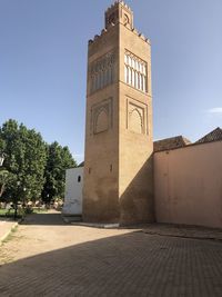 Low angle view of historic building against sky