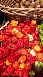 Close-up of vegetables for sale in market